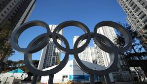 Die olympischen Ringe in Pyeongchang