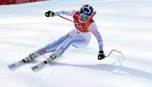 Lindsey Vonn holte bei ihrem veremintlich letzten Olympia-Rennen die Bronze-Medaille.