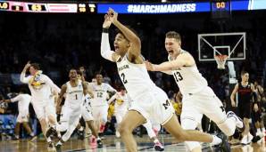 Die Michigan Wolverines um Moritz Wagner feiern einen unglaublichen Buzzer-Beater