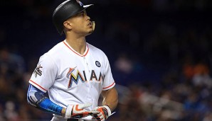 Giancarlo Stanton schlug gegen die Giants keinen Homerun