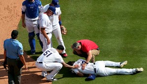 Auch wenn es anfangs nicht so aussah, hat sich Matt Bush am Ende doch schwerer verletzt als Joey Gallo