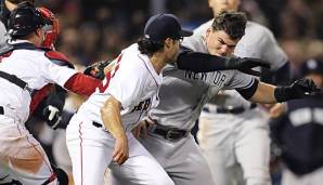 Joe Kelly (l.) und Tyler Austin sind beide von der MLB suspendiert worden.