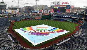 Im Nationals Park war an Baseball auch am Mittwoch nicht zu denken.