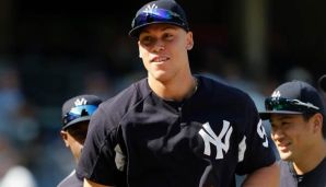 Aaron Judge hat sich von seiner Handgelenksfraktur noch nicht erholt.