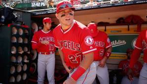 Platz 1: Mike Trout - 12 Jahre/430 Millionen Dollar (Verlängerung) bei den Los Angeles Angels 2019 (MLB).