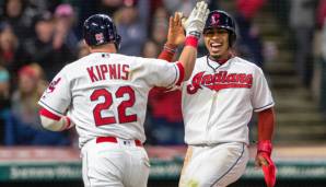 Jason Kipnis und Francisco Lindor (v.l.) könnten schon bald wieder zusammen für die Cleveland Indians spielen.