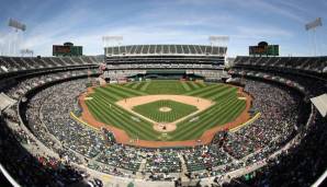 Das Oakland Alameda County Coliseum ist über 50 Jahre alt.