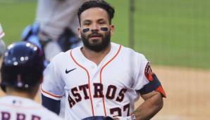 Jose Altuve brachte die Houston Astros in Spiel 4 mit einem Homerun im ersten Inning in Führung.