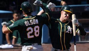 Die Oakland Athletics haben einen Offensiv-Shootout gegen Houston gewonnen und Spiel 4 in der ALDS erzwungen.