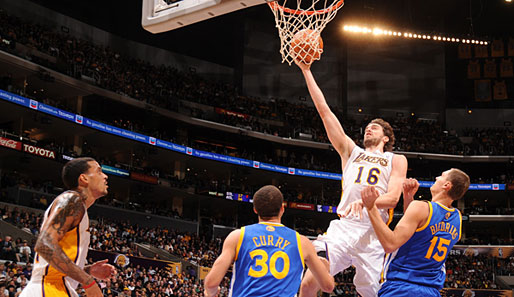 Pau Gasol führte die Los Angeles Lakers zum vierten Sieg in Folge