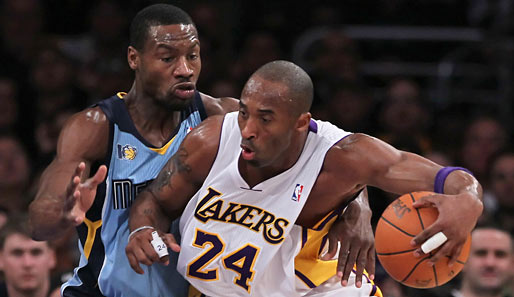 Kobe Bryant (r.) machte in den NBA-Finals 2010 schon unliebsame Erfahrungen mit Tony Allen