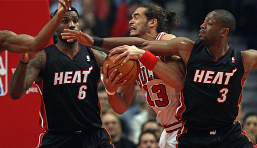 Der Einsatz von Joakim Noah unter den Körben war für Chicago gegen Miami Gold wert