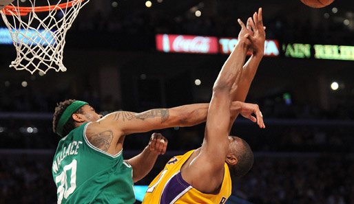 Rasheed Wallace (l.) hatte zuletzt in der Saison 2009/2010 für die Boston Celtics gespielt