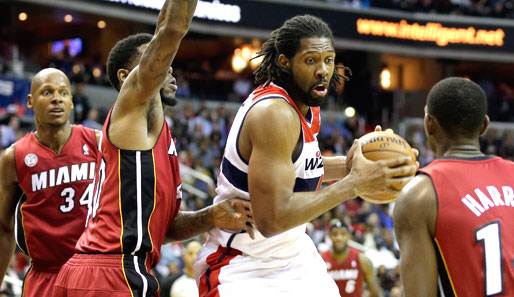 Nene und die Washington Wizards feiern einen Überraschungssieg gegen den Champion