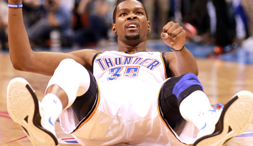 Oklahoma Citys Superstar Kevin Durant war gegen die Indiana Pacers einmal mehr der Topscorer