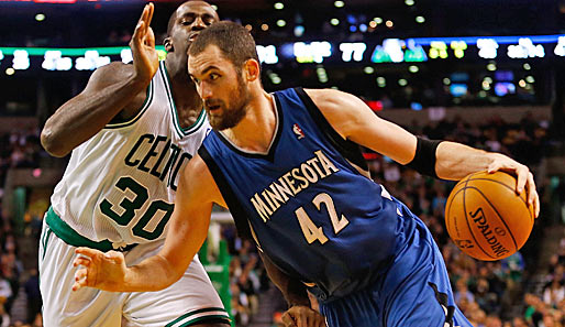 Kevin Love wurde 2008 an 5. Stelle von den Minnesota Timberwolves gedraftet