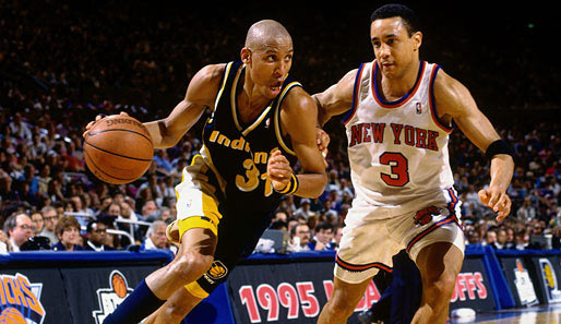 Reggie Miller und John Starks standen in den Neunzigern im Mittelpunkt zahlreicher Nickligkeiten