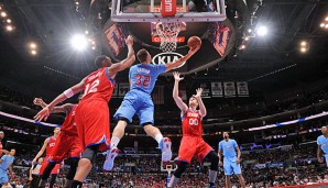 Vor allem Blake Griffin (M. ) dürfte sich über die Rückkehr von Chris Paul freuen.