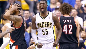 Roy Hibbert (M.) ist der Anker der besten Defensive in der NBA