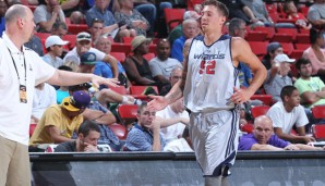 Daniel Theis (r.) spielt in der Summer League für die Washington Wizards