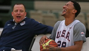 Das Lachen ist zurück bei Bulls-Coach Tom Thibodeau und Superstar Derrick Rose