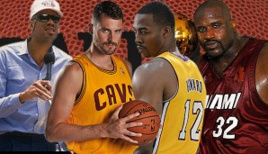 Kevin Love (l.) ist der letzte große Star, der per Trade das Team wechselte