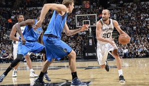 Manu Ginobili legte zum Saisonauftakt eine überragende Vorstellung gegen Dallas hin