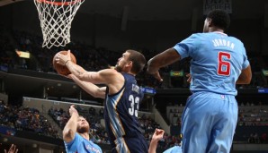 Marc Gasol (M.) dominierte die Big Man der Clippers nahezu nach Belieben