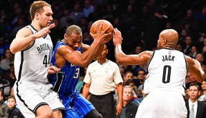 Bojan Bogdanovic (l.) zeigte das beste Spiel in seiner noch jungen NBA-Karriere