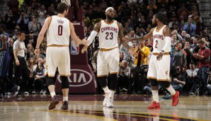 Love, James, Iriving (v.l.n.r.) und die Cavs haben acht der letzten zehn Spiele gewonnen