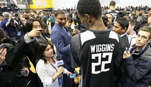 Andrew Wiggins ist beim All-Star-Wochenende ein vielgefragter Mann