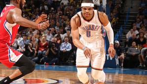 Russell Westbrook erzielte gegen die Clippers kein Triple-Double