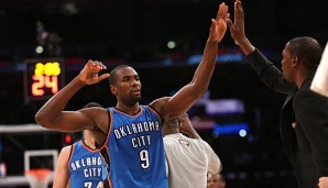 Die Oklahoma City Thunder müssen nun auch noch wochenlang auf Serge Ibaka verzichten