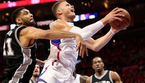 Blake Griffin spielte gegen Tim Duncan und Co. eine überragende Partie