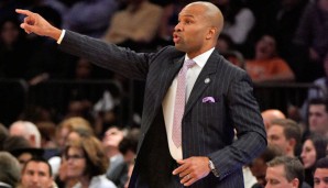 Derek Fisher absolviert derzeit seine erste Saison als Coach der New York Knicks