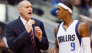 Rajon Rondo (r.) wechselte erst im Dezember zu den Dallas Mavericks