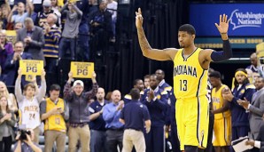 Paul George wurde von den Fans in Indianapolis frenetisch empfangen