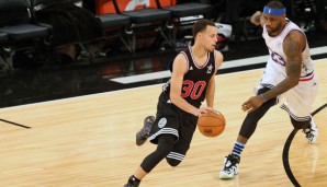 Steph Curry (l.) und LeBron James treffen ab dem 4. Juni in den Finals aufeinander