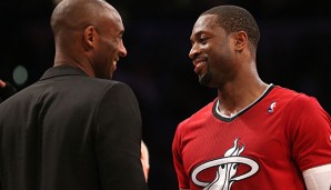 Werden Kobe Bryant (l.) und Dwyane Wade in der kommenden Saison Teammates?