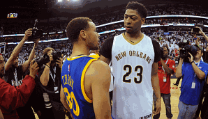 Tritt Anthony Davis (r.) die Nachfolge von Stephen Curry als MVP an?