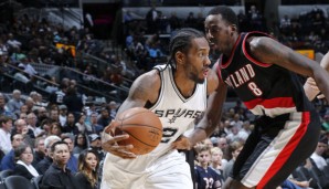 Kawhi Leonard war mit 19 Zählern bester Punktesammler bei den Spurs