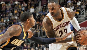 Paul George (l.) und LeBron James zeigen aktuell starke Leistungen