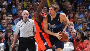 Dirk Nowitzki konnte sich gegen die Thunder nicht wirklich durchsetzen