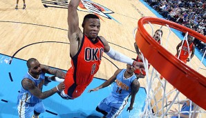 Westbrook schrammte knapp an einem Triple-Double vorbei