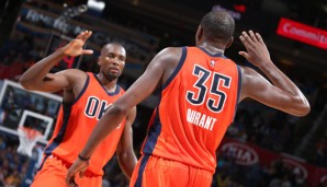 Kevin Durant und Serge Ibaka retteten die Thunder in die Verlängerung