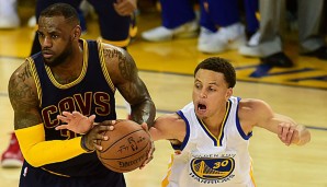 Erstmals seit den Finals treten die Warriors wieder bei den Cavaliers an