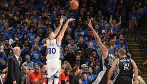 Stephen Curry war auch von den Spurs nicht zu stoppen