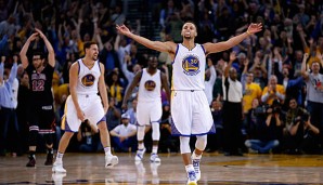 Steph Curry und die Warriors sind auf dem Weg zu einer historischen Saison