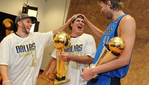 J.J. Barea und Dirk Nowitzki sind die einzigen verbliebenen Spieler des Championship-Teams