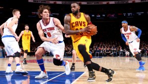 LeBron James gelang gegen die New York Knicks ein Triple-Double